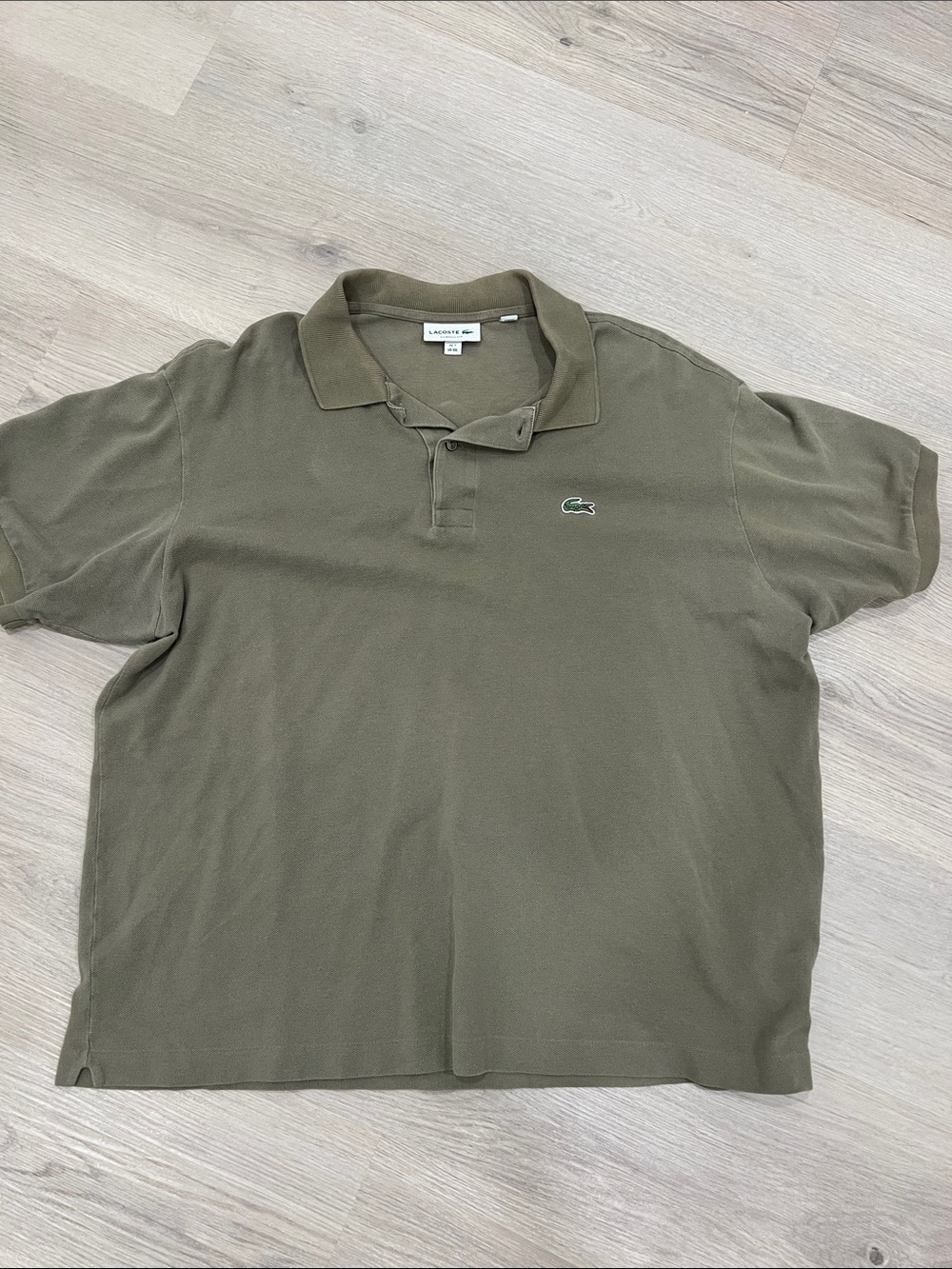 Lacoste Olive Green Short Sleeve Polo